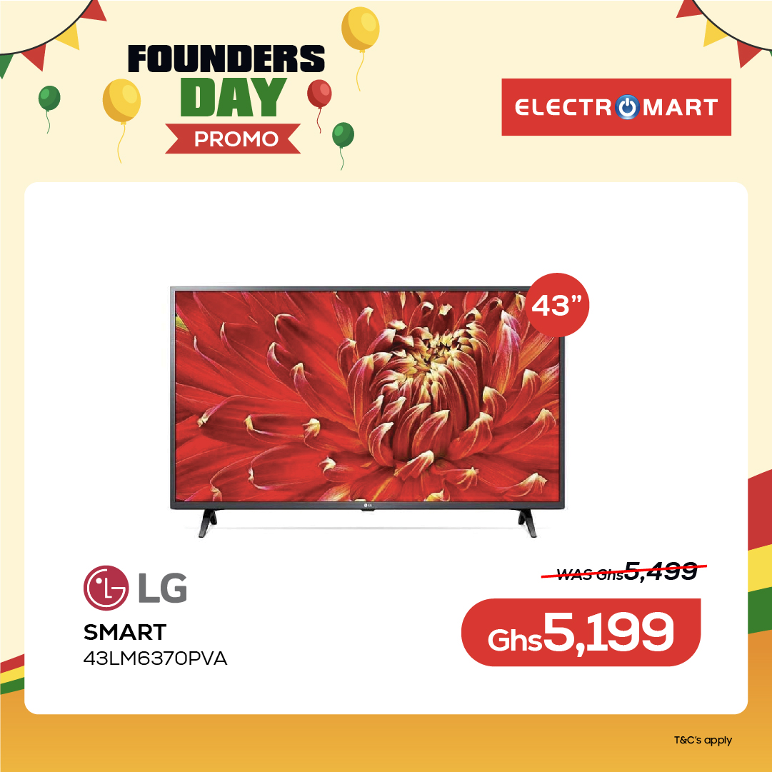 ElectromartGh's tweet photo. Get the best deals on LG SMART AND DIGITAL SATELLITE TVs
Plus Free Microwaves, Free Telecel MiFi and FREE 32" TVs in our Founders Day Promo.
Rush now..
Give us a call or WhatsApp ☎️ 0552755456/0552777905.
Online orders https://t.co/hRXQlYViZV.
*T&amp;Cs Apply*. https://t.co/Gtuvxt8rPC