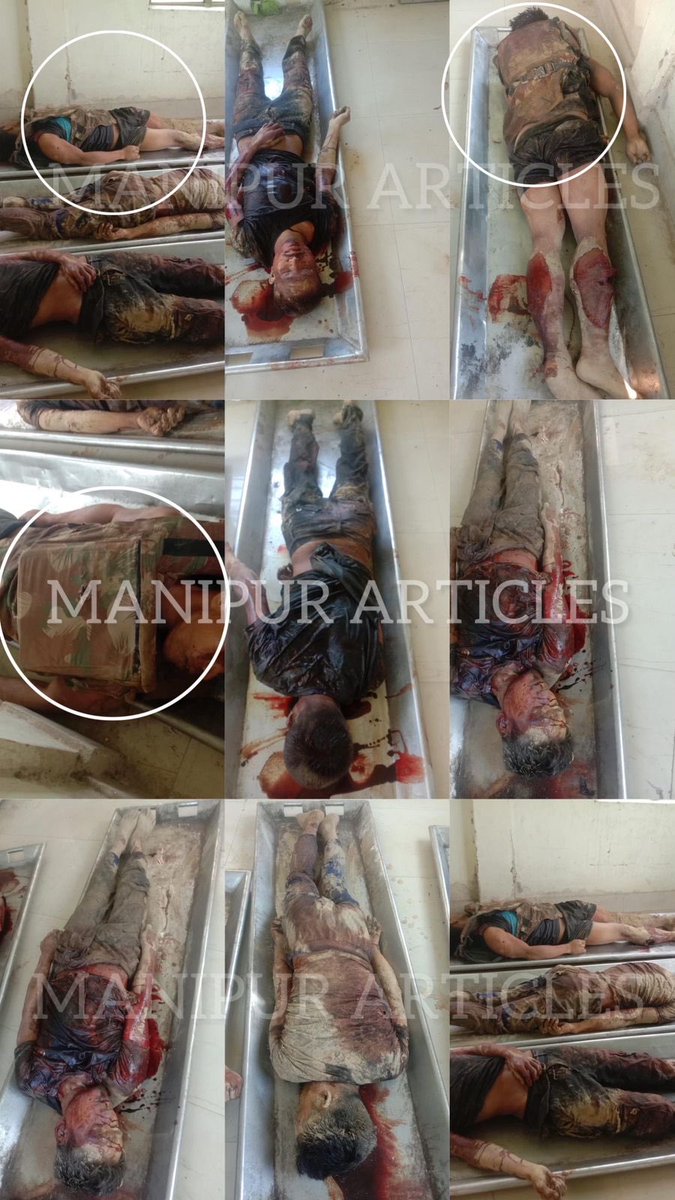 Sunny_000S's tweet photo. CACHAR POLICE FRAMED 3 HMAR KUKIS TO BE TERRORISTS WITH WEAPONS AND MADE FAKE ENCOUNTER⚠️

After they were killed one dead body had bullet proof jacket on.

BUT TWIST LIES IN THE FACT:AT THE TIME OF ARREST NON WORE BP JACKET OR HAD ANY WEAPON🤔

#FakeEncounter
#AssamPoliceExposed https://t.co/HrDYtoiTF4