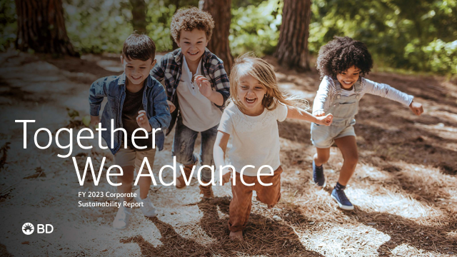 BD issues Together We Advance: FY 2023 Corporate Sustainability Report #BDemployee bit.ly/3y2v1NO