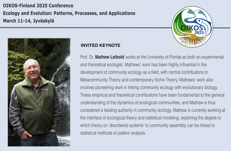 🚨🚨 KEYNOTE ALERT 🚨🚨
We are incredibly happy to announce that Mathew Leibold will give a keynote during #OIKOSFin2025
Abstract submission and registration will open in September through our website jyu.fi/oikos2025