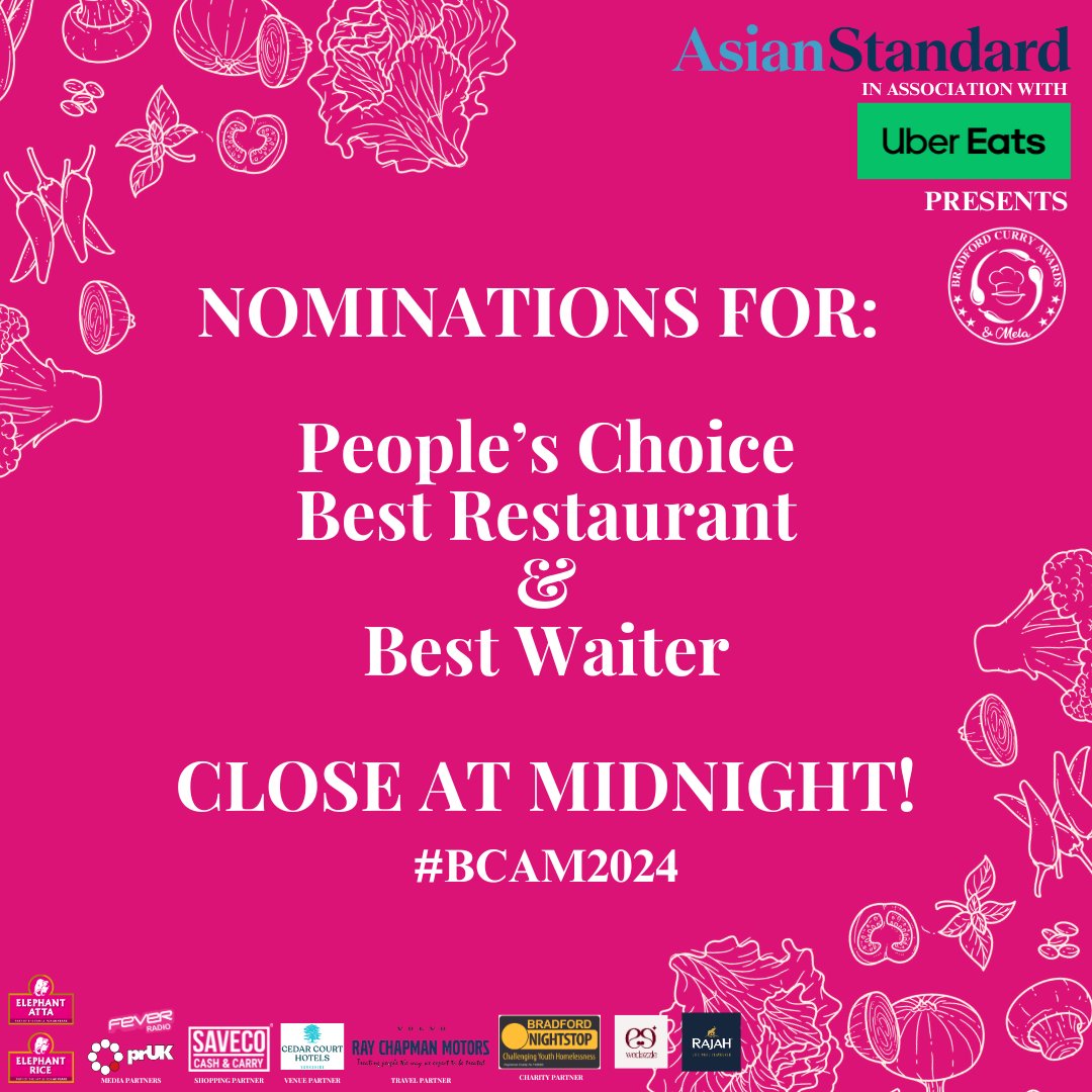 Have you cast your vote yet? Nominations for the People’s Choice – Best Restaurant and Best Waiter of the Year close at midnight tonight. 🕛
Make sure your vote counts! 🗳️
You decide who wins for 2024! 🎉