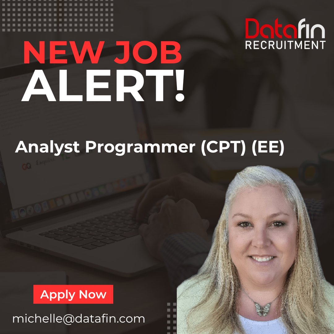 DatafinSA's tweet image. BE responsible for the analysis of user requirements, technical design, development, maintenance and support of systems/ applications as the next Analyst Programmer sought by a reputable Retail Group.

Apply here - datafin.com/job/analyst-pr…

#analystprogrammer #datafinrecruitment