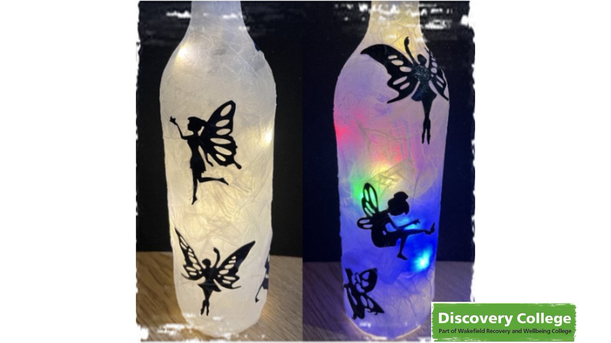 WakefieldDC's tweet photo. Create a bottle light- Brighten up the dark nights with a beautifully hand-crafted bottle light to keep or to give as a gift. Join us on 27th November 2024, 1pm-3pm @Prosper House. Enrol today via the website https://t.co/UcWkMQqBIN Or call on 01924 316946. https://t.co/wGaeVgfnDH