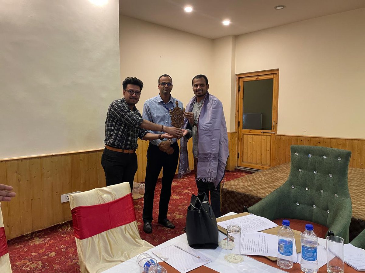 District managers of <a href="/NABARDOnline/">NABARD Online</a>  from all regions of J&amp;K and Ladakh visited the Ice reservoir at Igoo. The team gained an understanding of how artificial glaciers provide water security for the village, they also had an insight into how automation systems enable building them.