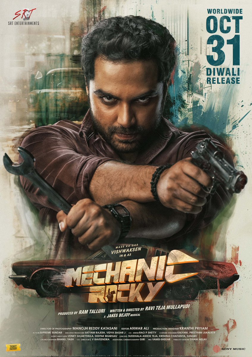 VishwakDevote's tweet photo. This DIWALI, #MechanicRocky will light up the screens in the THEATRES worldwide! 🍿🔥

#MechanicRockyOnOCT31 💥 https://t.co/Vs2O4txFcV