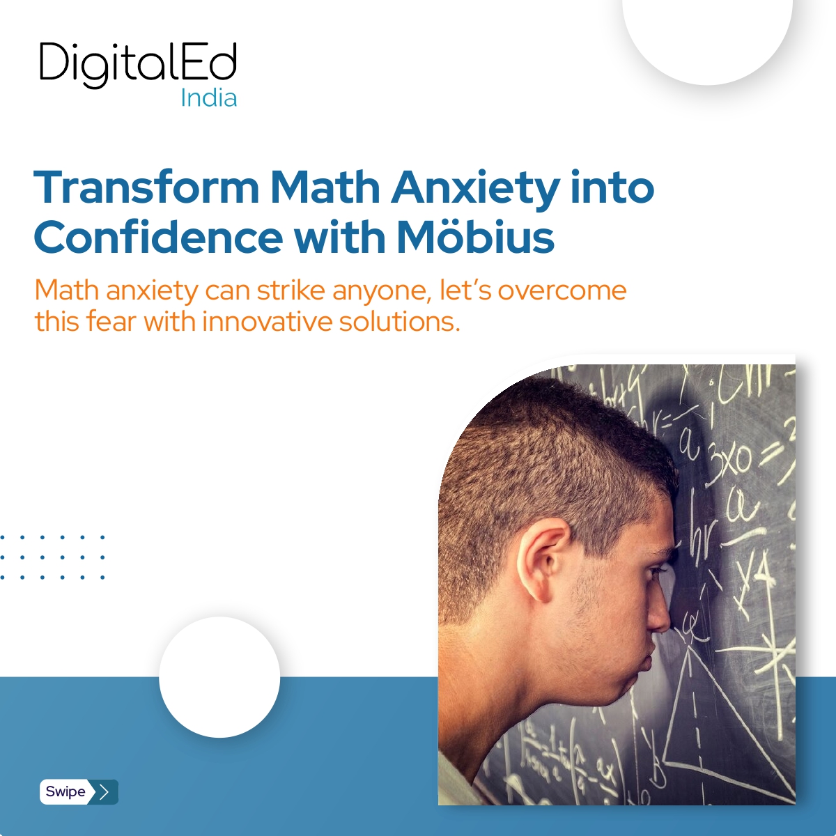 DigitalEdIndia's tweet image. Math anxiety is common, but it doesn’t have to hold STEM learners back. Discover how Möbius can turn your math struggles into strengths with cutting-edge, engaging solutions.  

Take a deep dive: rb.gy/wk847x

#onlinemath #stemeducation #digitaleducation
