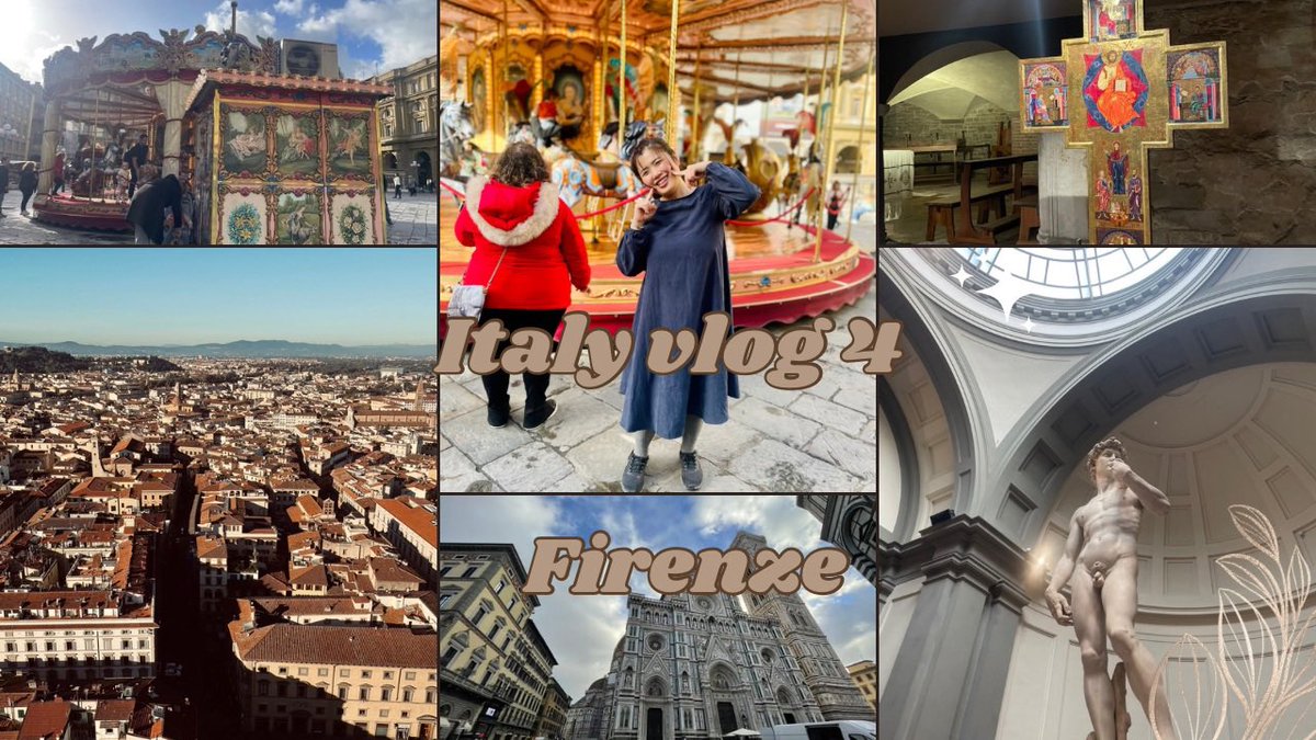 kurumirutile's tweet photo. 【Italy vlog 4】
前回から少し間が空いてしまいましたが、フィレンツェ🇮🇹
晴天の空の下、あの観光地もあの夜景も、自分の中でパーフェクトな状態で楽しめた旅です!ぜひご覧ください🎵
Italy vlog 4 〜フィレンツェは見どころ満載で朝から夜まで大忙し!〜
https://t.co/USAtKIwa5q
#fireze https://t.co/viQPgX9t0i