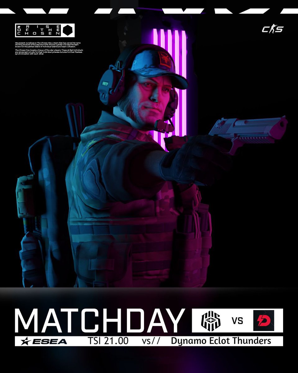 ESEA Main Liginde ikinci maçımız <a href="/dynamoeclot/">Dynamo Eclot</a> Thunders ekibine karşı! 
👊🏻

📺 twitch.tv/elprincipe
🗺️ Bo1
🕘 21.00