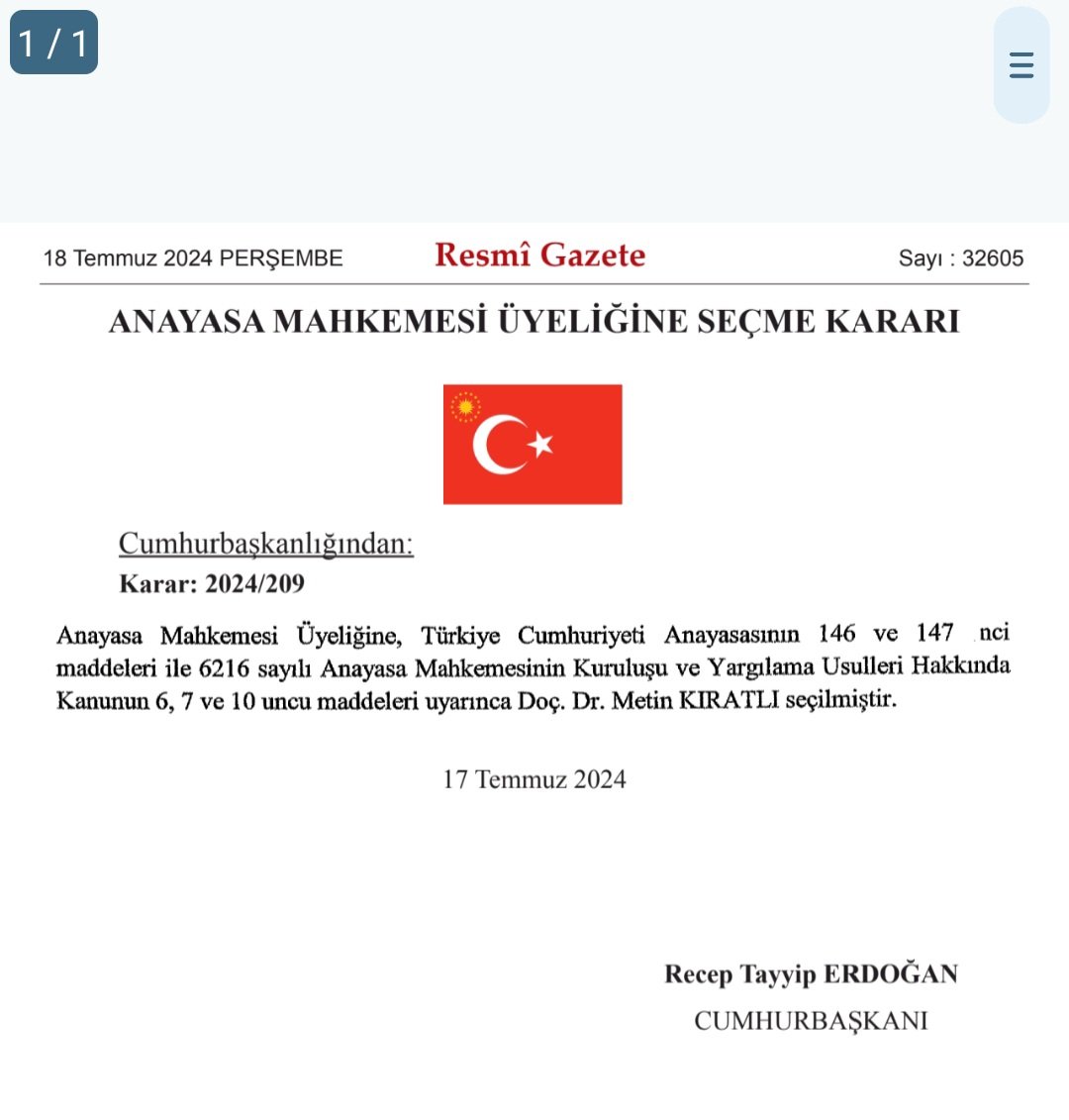 turkislamkrkc's tweet photo. Cumhurbaşkanımız Sn. @RTErdogan'ın 
Takdir ve Tensipleri ile Anayasa Mahkemesi Üyeliğine Seçilen Sn Metin KIRATLI’yı; 
Cumhurbaşkanlığı İdari İşler Başkanlığına Atanan Sn Hakkı SUSMAZ’ı Tebrik Ediyorum. Yeni Görevlerinde Başarılar Diliyorum. Hayırlı Olsun. https://t.co/GSkDGoqLCV