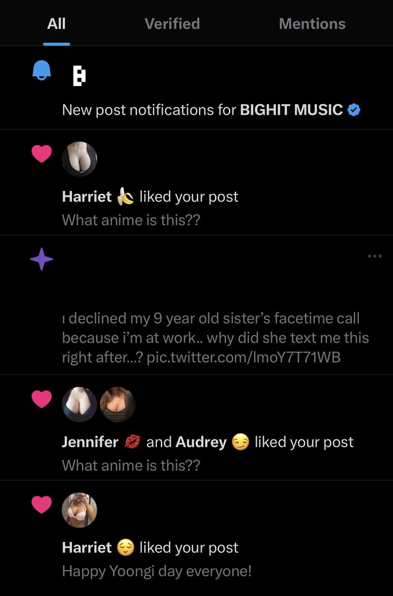 kimthvarchive's tweet photo. This shitty app is literally turning into a corn hub!! What the fuck is this?? https://t.co/Ywx7xvA0YZ