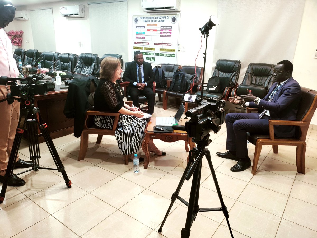 AfterDawnMedia's tweet photo. 📷📷 Behind the Scenes at the Bank of South Sudan! 📷📷
We're thrilled to share a sneak peek of our exclusive interview session by African Leadership Magazine at the Bank of South Sudan! 
#BankOfSouthSudan #ExclusiveInterview #BehindTheScenes #AfterDawnMedia #Documentary https://t.co/rC2CGQuslM