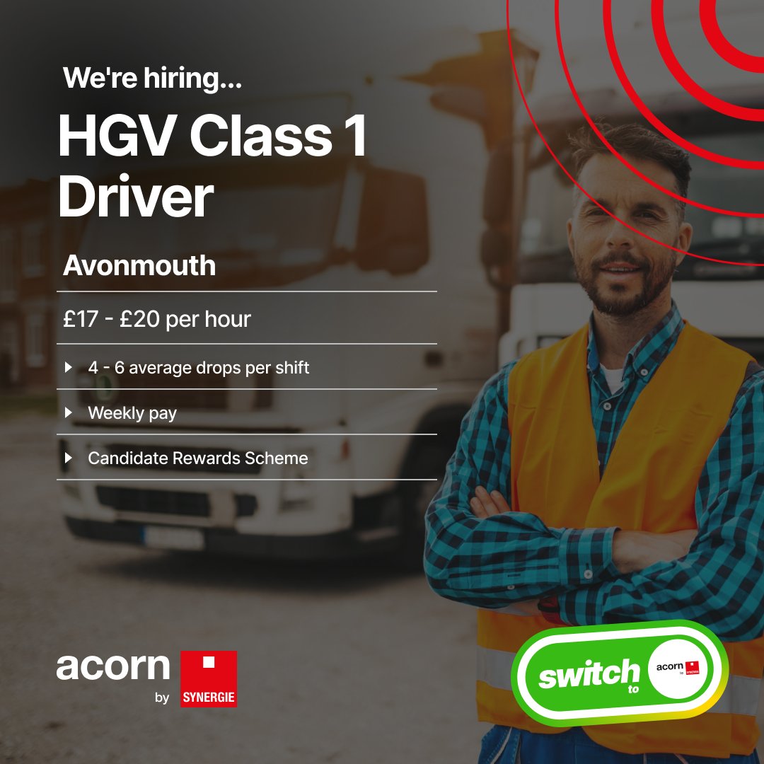 Acorn by Synergie - Driving Jobs tweet media