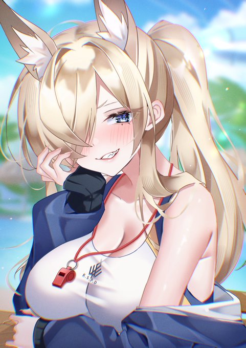 顔がこわいと気にしてるカンナだが
私に向ける笑顔はかわいい件について
#ブルアカ #BlueArchive 