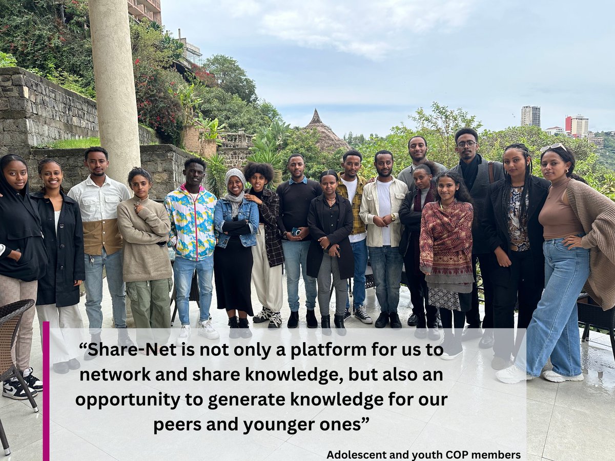 CORHA2022's tweet photo. Adolescent and Youth Community of Practice working meeting held. Share-Net Ethiopia organized a two-day working meeting for the Adolescent and Youth COP to work on finalizing two knowledge products with the guidance of professionals. https://t.co/rq2QSAJrOO
