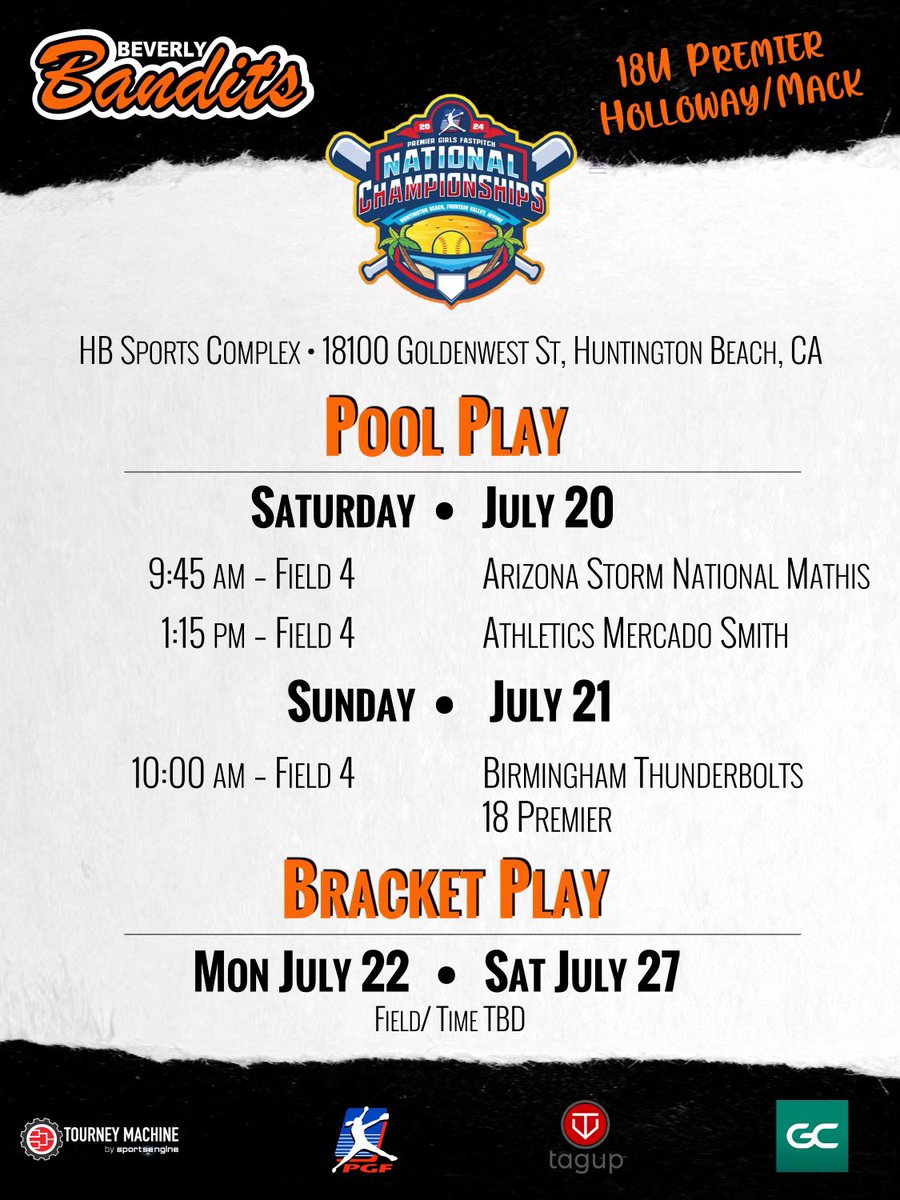 Let’s make the last one, the best one! Come watch these girls compete! 💪🏻🥎🧡🖤