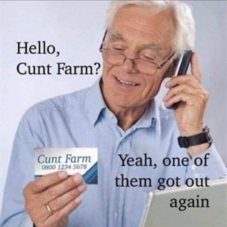 Acdoc88's tweet photo. #CCard
#CuntFarm https://t.co/M5hZtkKJkA