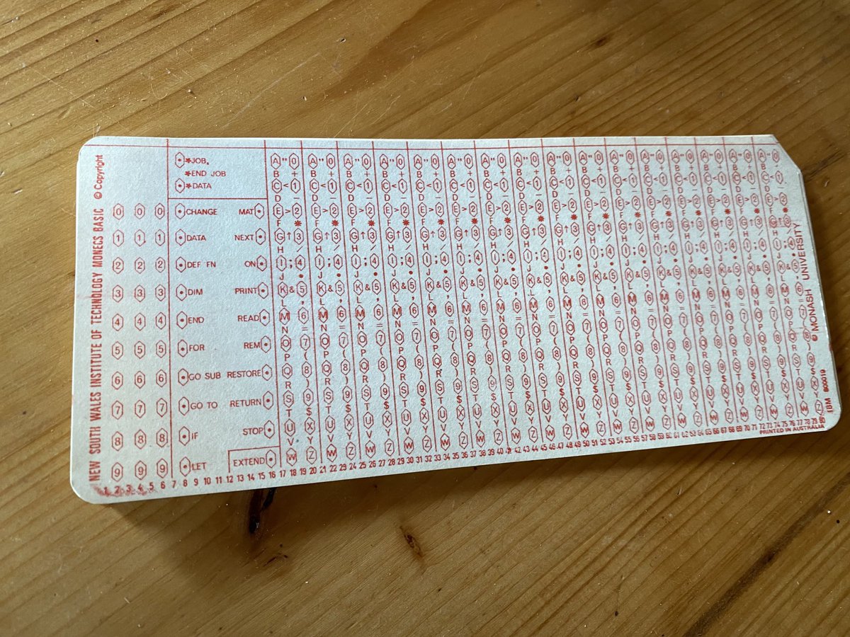 A kid is cleaning the cellar and is finding some of our old stuff, including these punch cards.