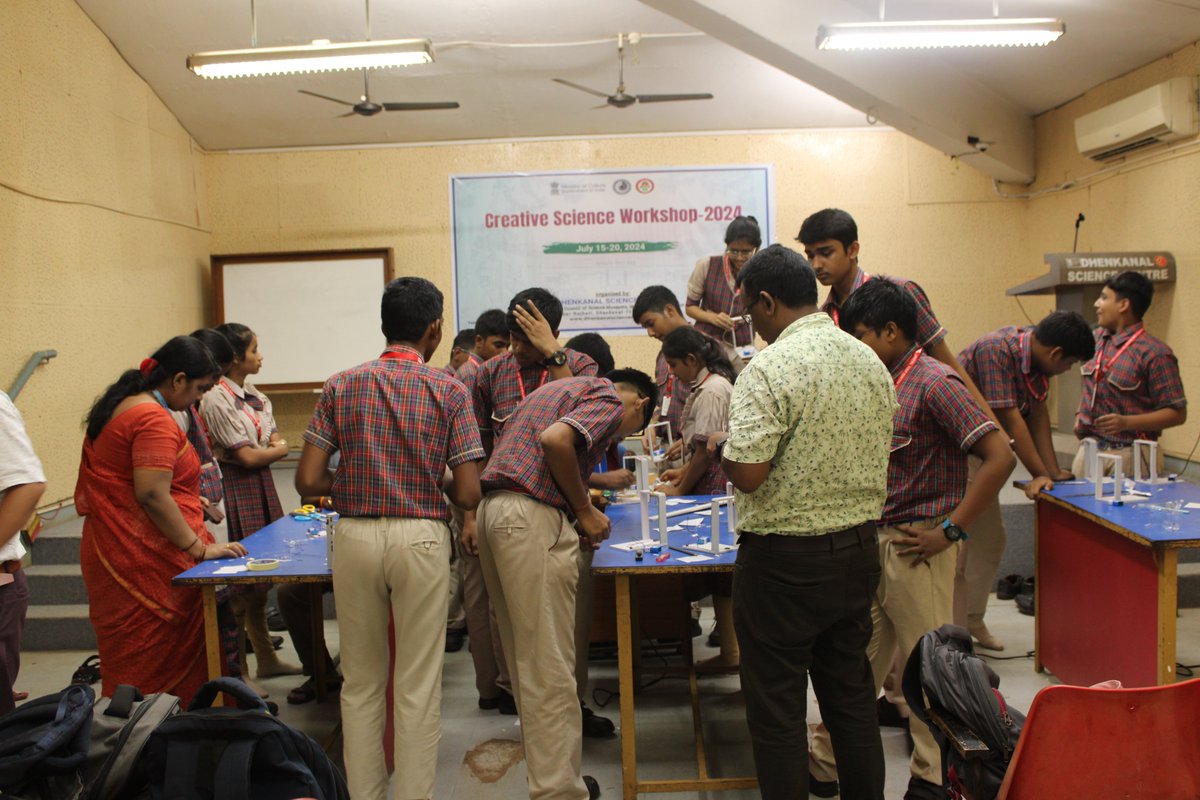 FunScienceDkl's tweet photo. @FunScienceDkl , a unit of@ncsmgoi organised Creative Science Workshop-2024 on theme 'Physics' in which 24 students from D.A.V. Public School, Kalinga Area, Talcher took part. #scienceworkshop #students #angul #dhenkanal #STEM https://t.co/MFC7zvmA78