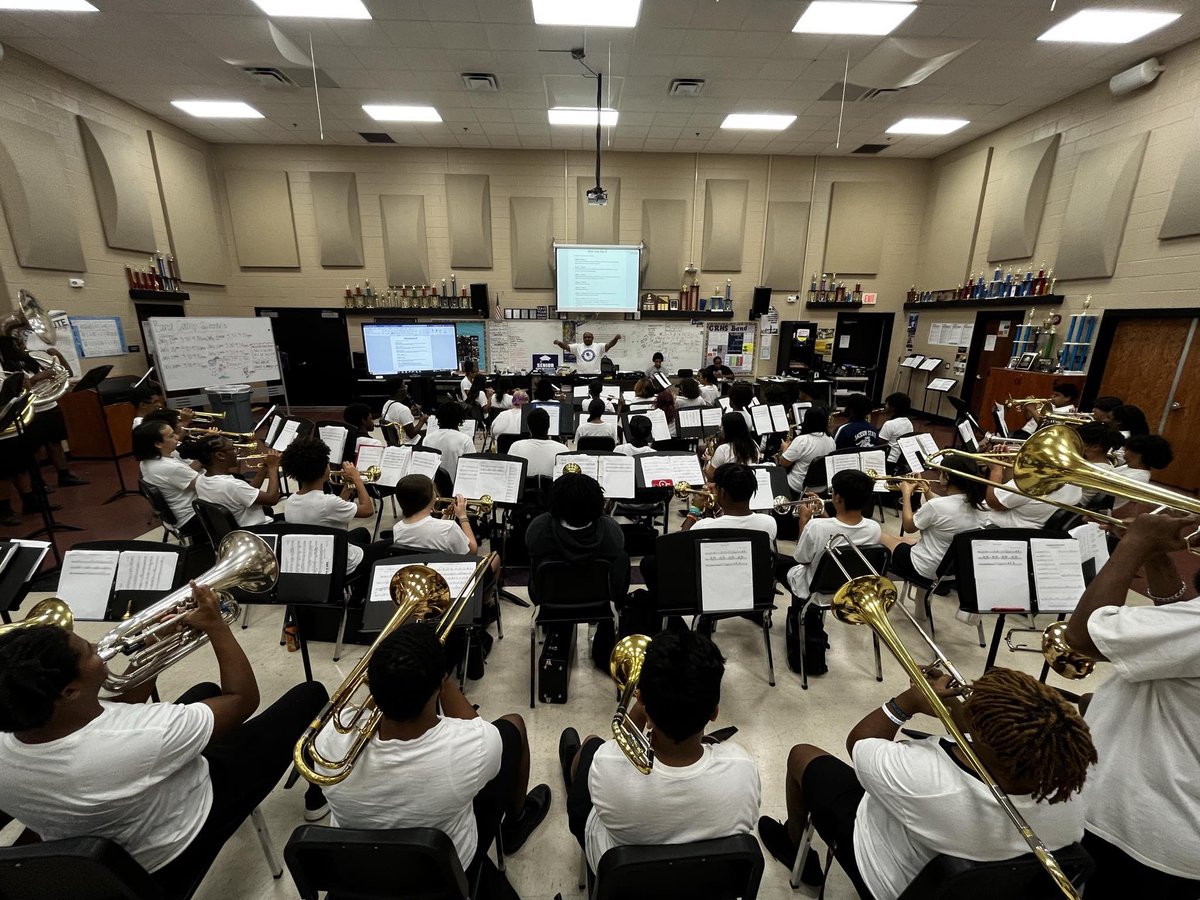 RhythmicRavens's tweet photo. Cane Ridge Band Camp Days 1-3. Bandroom and Outdoor Chronicles. You still have a chance to join the band and be apart of history come TODAY (Thursday, 7/18/24) at 5:30 pm. https://t.co/mrhmawxekk