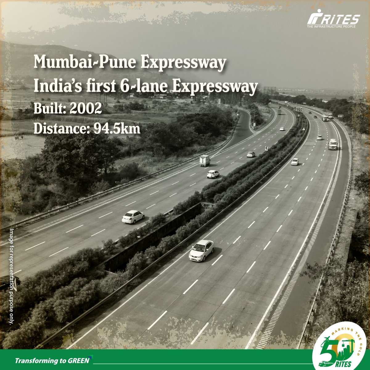 RITESLIMITED's tweet photo. The Yashwantrao Chavan Expressway, commonly referred to as the Mumbai-Pune Expressway streamlines travel between Mumbai & Pune, thus reducing the travel time by 2 hours.
#RITES is proud to have conducted the #feasibility study for this #project, contributing to the #Infra4Future. https://t.co/mmKLjfcfrN