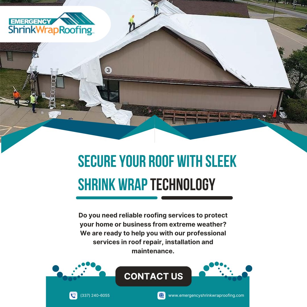 shrinkwraproof's tweet photo. Keep your property safe and secure with our Emergency Shrink Wrap Roofing. Our high-quality shrink wrap roofing is easy to install and provides a tight seal to prevent leaks and protect against the elements.  Call now!!

#ShrinkWrapRoofing #EmergencyShrinkWrapRoofing #OrlandoFL https://t.co/eKg796Wkpj