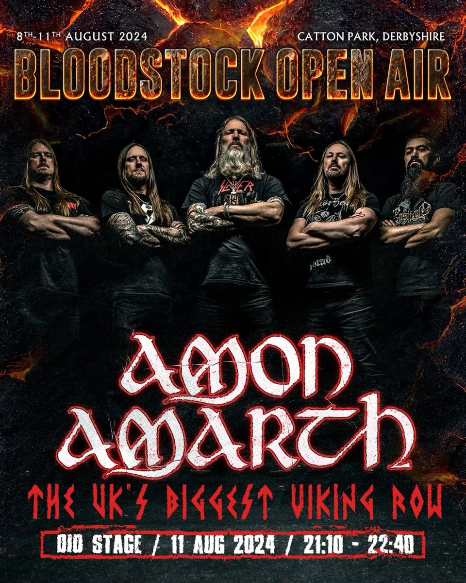 BLOODSTOCKFEST's tweet photo. Bloodstockers @AmonAmarthBand wants you to join the UK's biggest Viking Row ⚔️ 🇬🇧

All you have to do is head to the main stage on Sunday 11th August at Bloodstock 2024, watch Amon Amarth and when instrusted ROW, ROW, ROW! 

See you in the battlefield Bloodstockers 🛡️ https://t.co/gBroWgJM0B