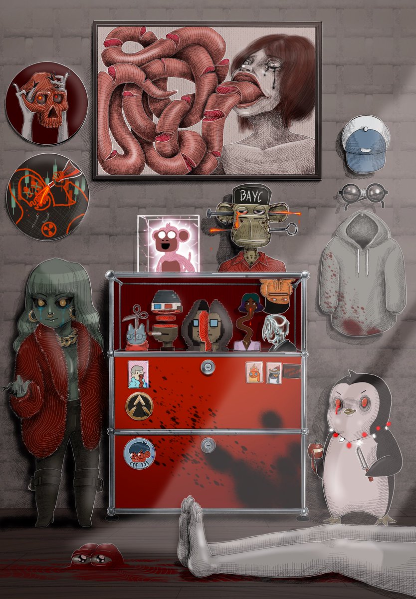 New 1/1 on FND🔥

Haning+_RougePoint🥩

This's my favorite collection with lovely shelving.
Massive memories from remarkable art.
Wish to keep them all in this corner.

Reserve price 0.13 $eth

Inspired by my red shelving.
Trust that you love this one!
🔗⬇️

#nft #nftart