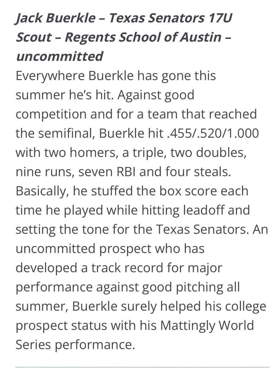 Thank you <a href="/FiveTool/">Five Tool Baseball</a> and <a href="/DustinLMcComas/">Dustin McComas</a>