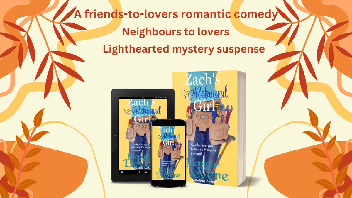 MoniqueDeVere's tweet photo. 🌟 Dive into a romantic comedy full of laughter, love, mystery &amp; suspense! ZACH'S REBOUND GIRL will keep you hooked from start to finish. https://t.co/af0hJlReKX #RomCom #SummerReads #mustread #KindleUnlimited #AHAgrp https://t.co/915qkLTSYQ