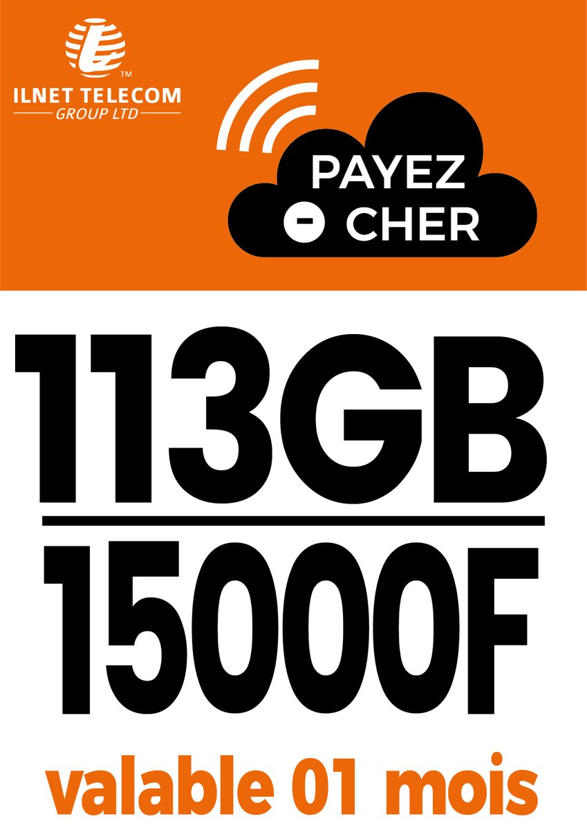 Ilnettelecom's tweet photo. Profitez de la meilleure connexion aux meilleurs prix de toute la zone CEMAC
#Votre_Partenaire_Fidèle https://t.co/ByjJ23NBU3