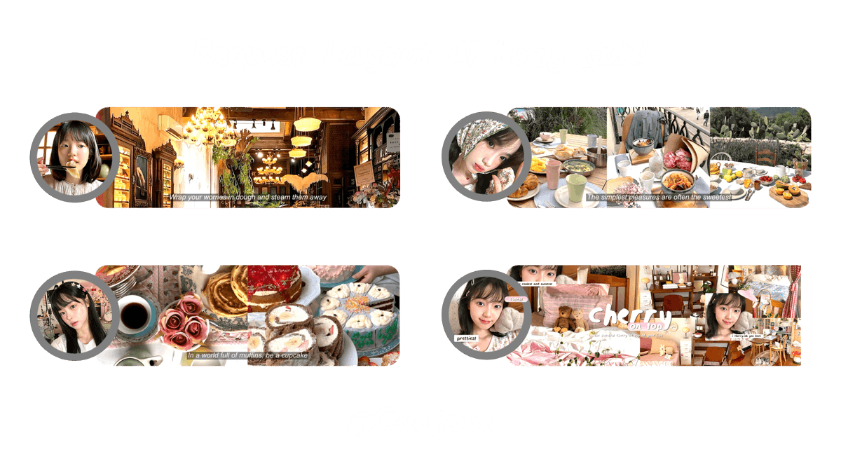 tezukuwi's tweet photo. help repost please 🦢 #zonauang

hi! akhirnya aku punya katalog layout req juga walaupun cm simple bgt hehe 😆 untuk details lengkapnya ada di alt yaah! yuk req di Luzy! oiya 4 layout dibawah UFS yaa ✨🍓💓🧸 https://t.co/juQ7RlBPyB