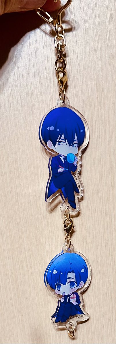 kurumatani_h's tweet image. 『#drap butler's cafe』in STELLAMAP Cafe

本日より開催しています。グッズ見本をいただきました。すごく可愛く作っていただいたのに写真が下手すぎて申し訳ない😭
個人的に一番可愛い🩷となったのはアクリルチャームです。繋がるんです。