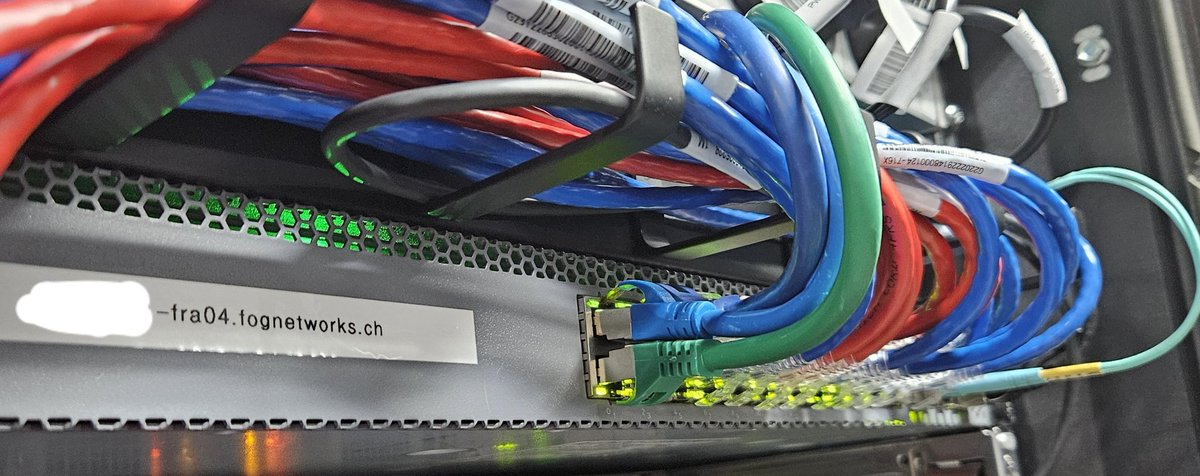 First switch &amp; links up in our new secondary location FRA04 😄