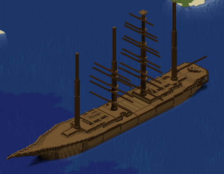 Skylieden's tweet photo. I said I'd never make a ship again after the last one.

I lied. 

All on @NeofoxTTV Minecraft Server #Foxcraft https://t.co/mEZnBbuO4W