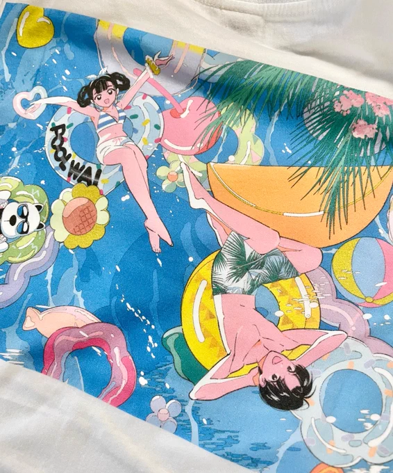 こちらのキャンペーンに当選して大ファンの電QさまのTシャツと、よみうりランドさまのプールwaiの招待券頂きましたありがとうございますイラスト素晴らしすぎる… プールもめちゃくちゃ面白そう。アンパンマンのプールは幼児堪らんだろうな