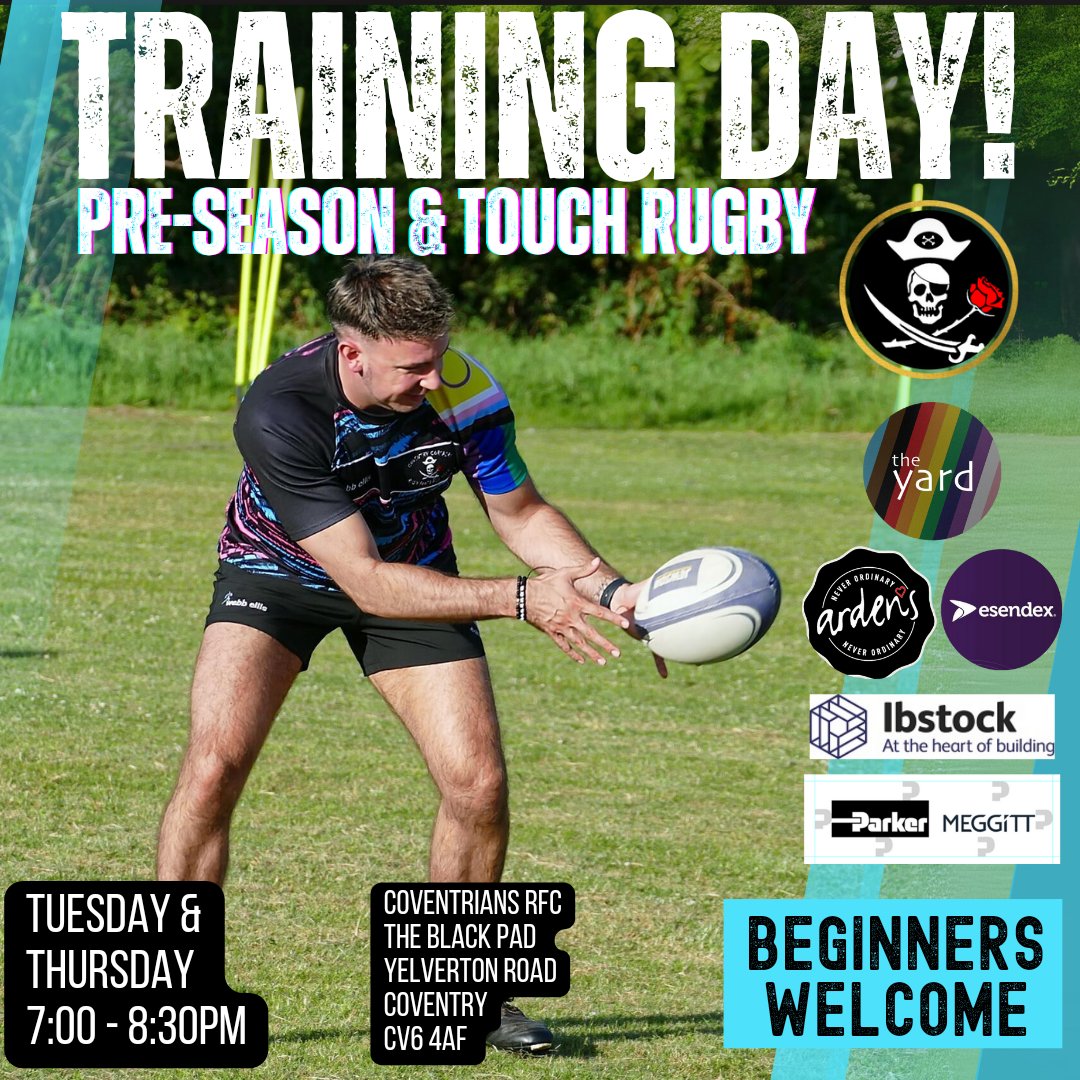 🏉 IT'S TRAINING DAY!🏴‍☠️

🏳️‍🌈 LGBTQ+ Inclusive Rugby Club
👥 Everyone Welcome 
❗Beginners Especially Welcome
 
🌟We promise a safe supportive environment to learn &amp; train

📧Message Us For More Information