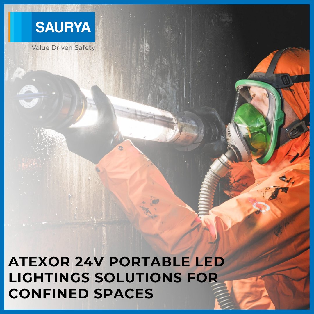 SauryaSafety's tweet image. 24V Portable LED Lighting Solutions for Confined Spaces by Saurya Safety! 

For more details: sauryahse.com/brand/atexor/

#safetyfirst #portableled #confinedspaces #hazardousareas #atexor #sauryasafety #hse #safetyfirst