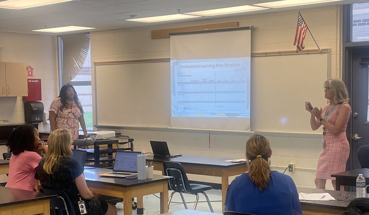 Love seeing my teammates in action! Presenting professional learning plans to school leaders. <a href="/FCPS_TitleI/">FCPS Title I</a>