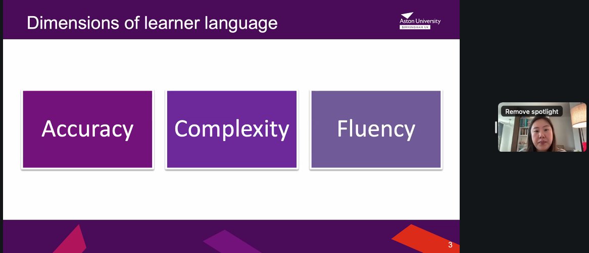 CCR_UoB's tweet photo. .@joycedolim, our invited speaker this year, is now leading a session on analysing learner language. #ccrss24 https://t.co/0PeJAo06oI