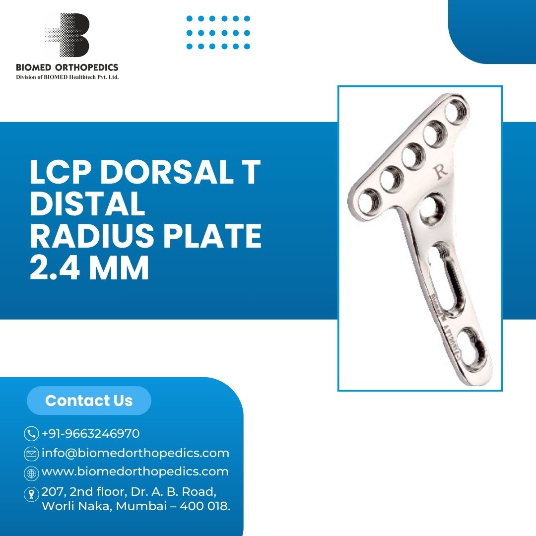 BiomedOrtho01's tweet image. At Biomed Orthopedics, we are introducing our LCP Dorsal T Distal Radius Plate 2.4 mm. Engineered for exceptional durability and precision.
#biomedorthopedic #distalradiusplate #orthopedicimplants #patientcare #innovativeorthopedics #RapidHealing #superiorfixation #durableimplant