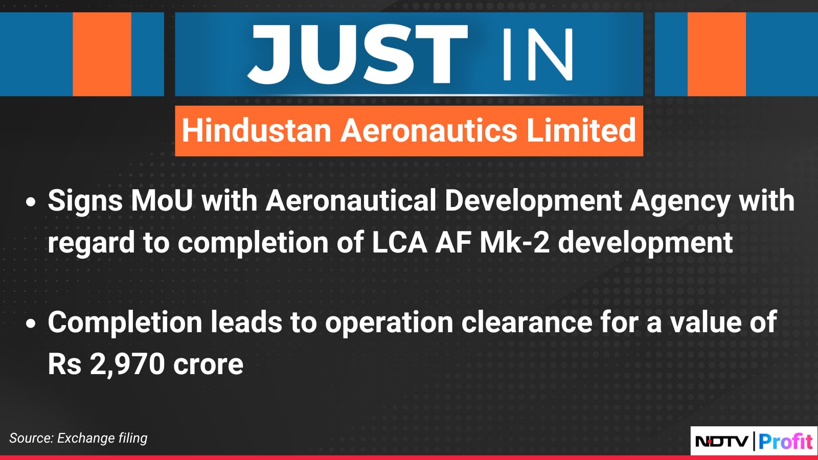 NDTV Profit on X: &ldquo;#HAL signs MoU with Aeronautical Development 