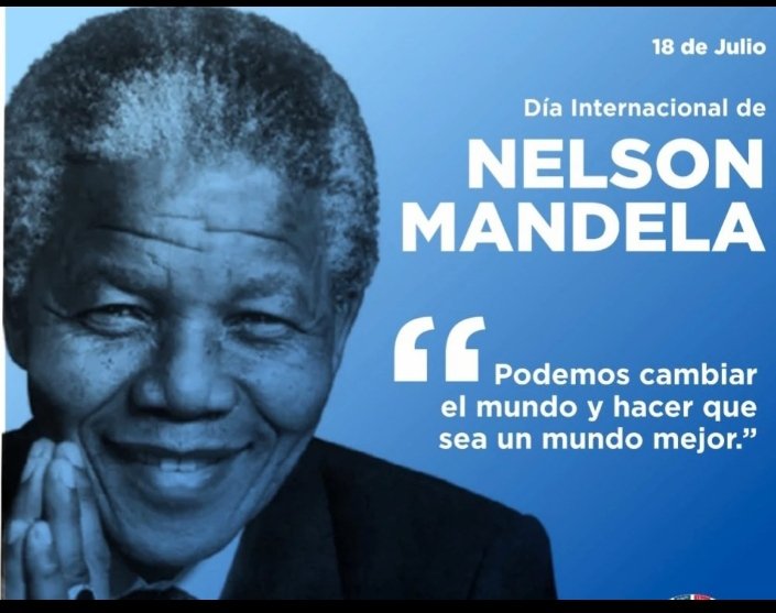 El 18 de julio se celebra el Día Internacional de #NelsonMandela, como reconocimiento a los aportes del expresidente de Sudáfrica en materia de cultura, de la paz y la libertad. Fue decretado por la ONU en 2009. 
#Cuba  #PinarXNuevasVictorias