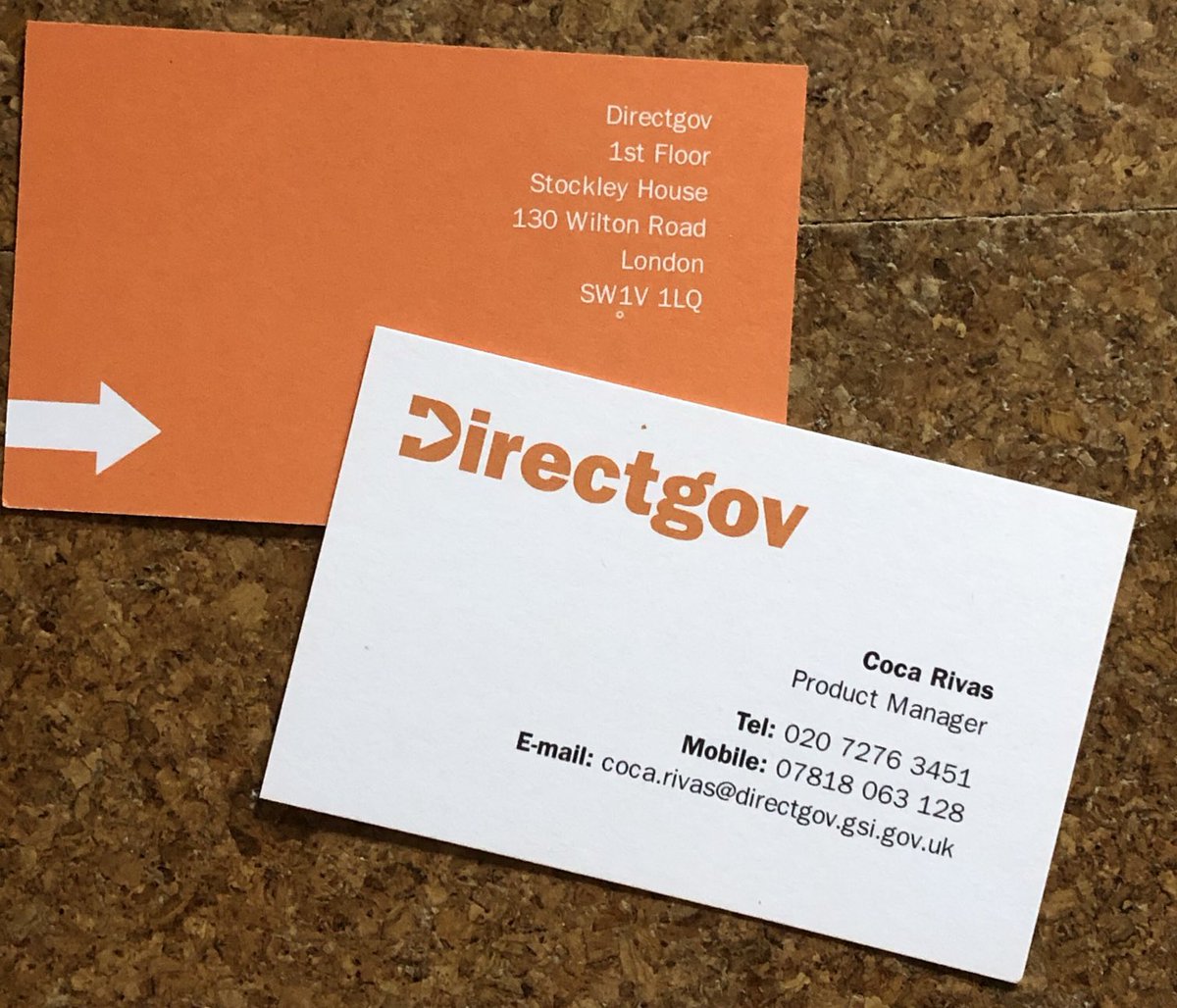 From the time when people had business cards