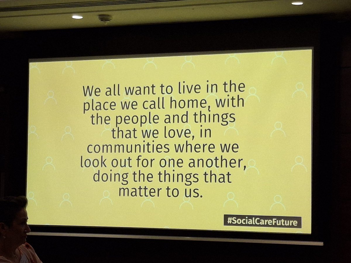 Am privileged to be at the Skills For Care launch of the first National Strategy for Adult Social Care workforce. A landmark day. The nation needs to wake up to the crucial importance of this sector. How about this for a vision...?