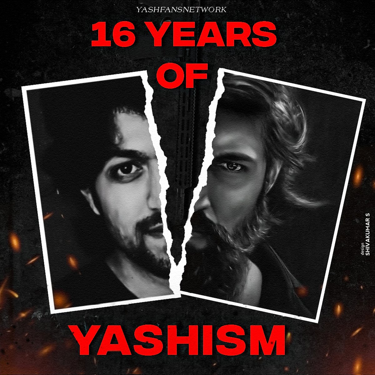 YashFansNetwork's tweet photo. The man who took KFI standards Globally 

Unveiling the special poster to celebrate the 16th anniversary of Rocking Star in Cinema Industry 💥

" #16YearsofReignerYASH " 

@TheNameIsYash #YashBOSS #ToxicTheMovie https://t.co/qhlPkuOSfk
