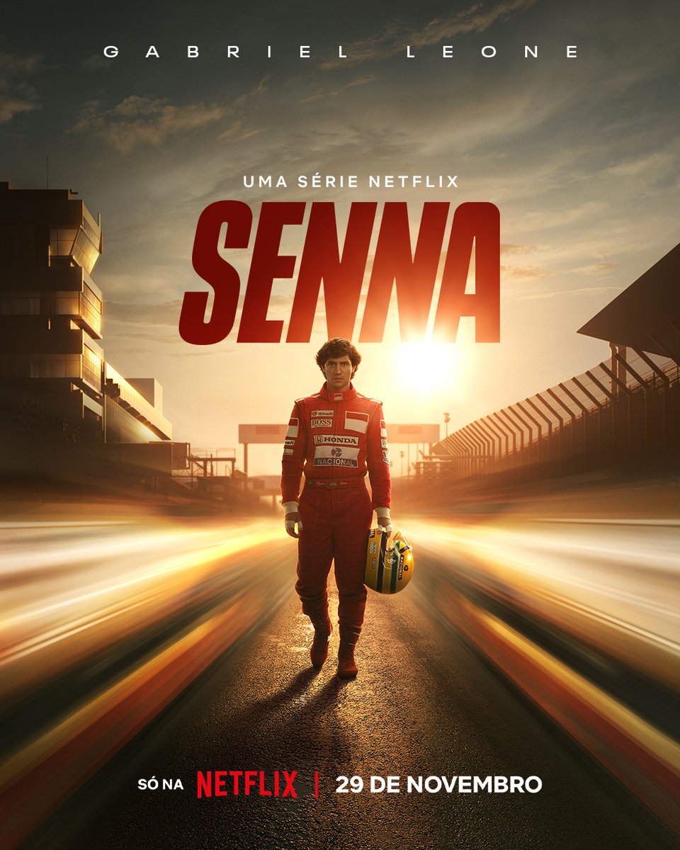 NetflixBrasil's tweet photo. O PILOTO FAVORITO DO SEU PILOTO FAVORITO… Agora tem data pra largada. Senna, minha nova minissérie, estreia dia 29 de novembro. 🏎️ 🏁 https://t.co/s2evGFSJvH