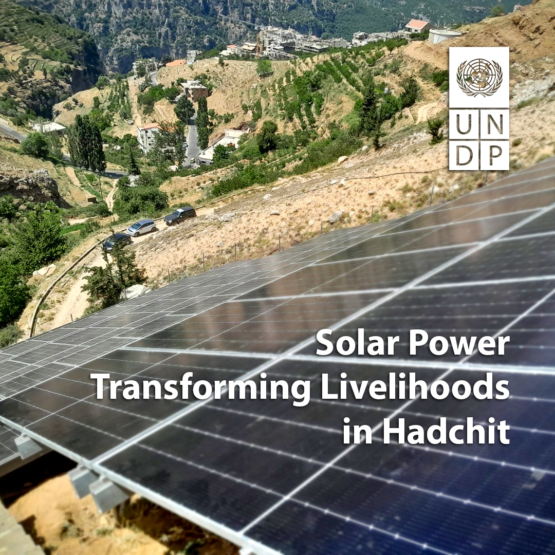 UNDP_Lebanon's tweet photo. 300+ farmers in #Hadchit now have reliable, affordable solar energy for water pumping & irrigation!
As part of #UNDP & 🇩🇪 via @KfW_FZ_Int support to the Agricultural sector in #Bcharreh district, the new☀️PV system ensured that 5,000 plots are more productive & profitable. 🌱 https://t.co/1zWtLiR5YF