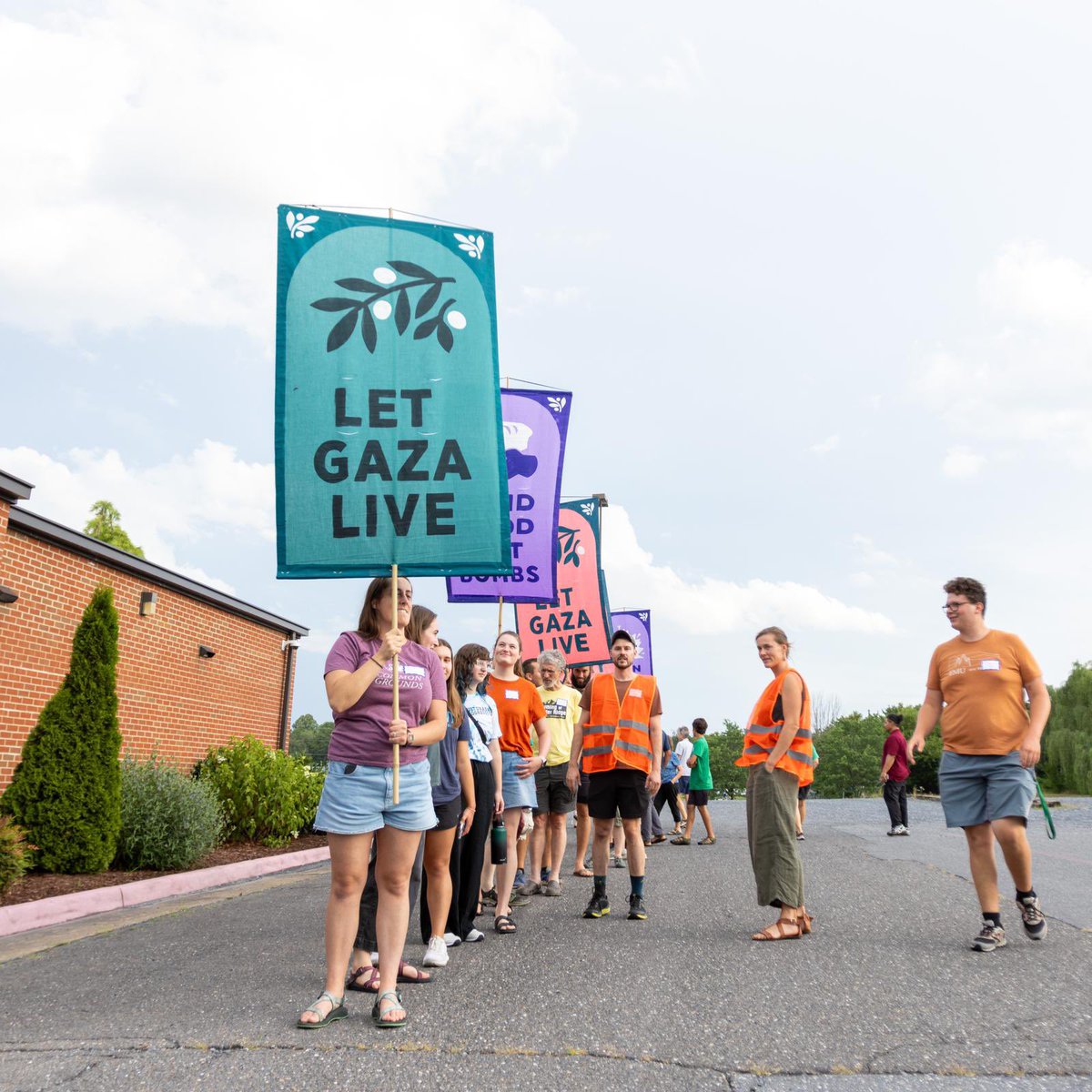 Today, a group of <a href="/MennoniteAction/">Mennonite Action</a> members from across North America will begin an 11-day march from Harrisonburg, VA to Washington, DC to tell our lawmakers to stop funding war and genocide with our taxpayer dollars. #Mennonites4Ceasefire