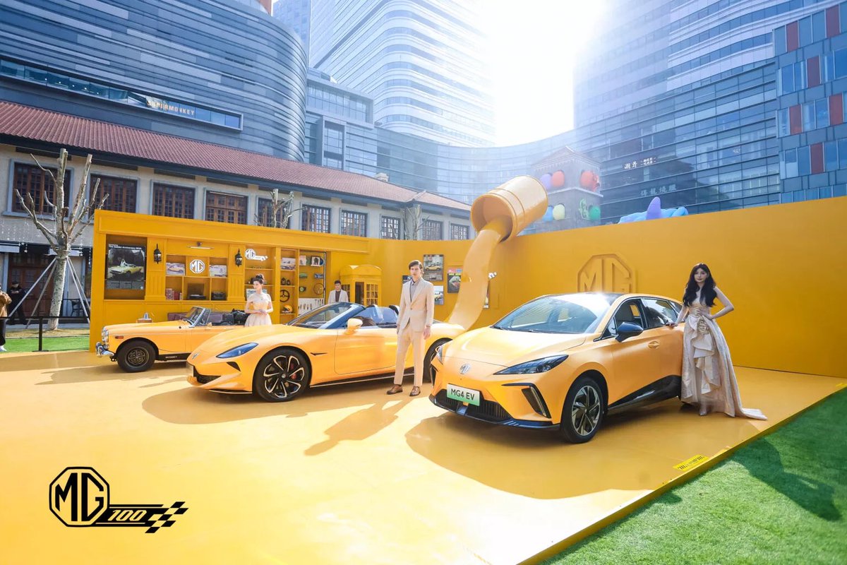 SaicMotormg's tweet photo. The sensation among car enthusiasts around the world 💛

#saicmotormg #mgcyberster #mg4ev #mgmidget https://t.co/eYy91ailUn