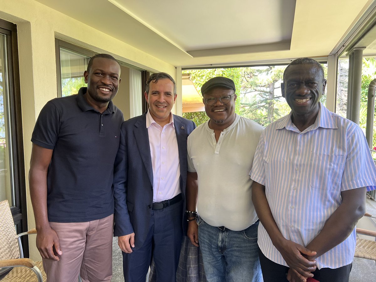 edwinsifuna's tweet photo. Look who is here! Prof. Luis Franceschi, Tundu Lisu, Kizza Besigye…I have seen David Coultard from Zim as well. These guys have stories to tell bana. It’s going to be an interesting week. https://t.co/NMvpd3xE7h